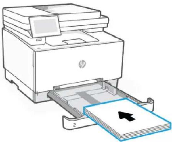 HP Color LaserJet Pro MFP 3302fdw - Chargement du papier dans le bac 2 - 5