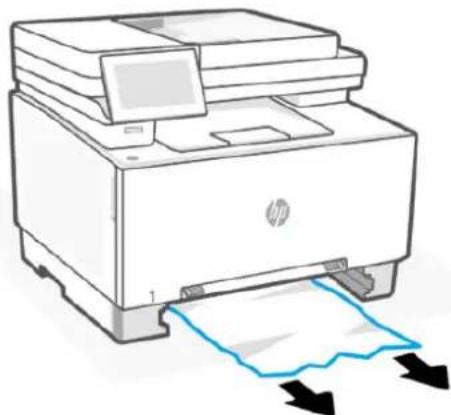HP Color LaserJet Pro MFP 3302fdw - Élimination d'un bourrage papier dans le bac 2 - 2