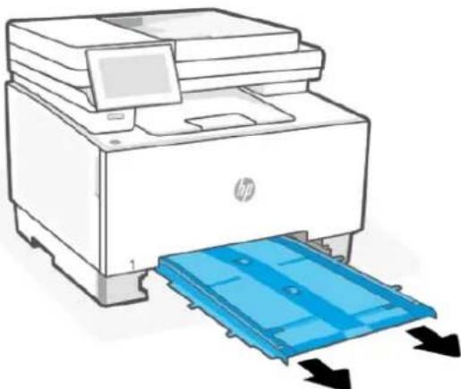 HP Color LaserJet Pro MFP 3302fdw - Élimination d'un bourrage papier dans le bac 2 - 3