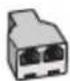 HP Color LaserJet Pro MFP 3302fdw - Cas K : Ligne vocale et de télécopie partagée avec un modem d'ordinateur et une messagerie vocale - 2