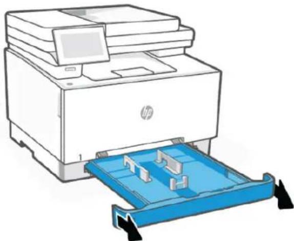 HP Color LaserJet Pro MFP 3302fdw - Chargement du papier dans le bac 2 - 2