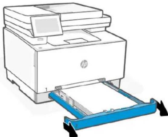 HP Color LaserJet Pro MFP 3302fdw - Élimination d'un bourrage papier dans le bac 2 - 1