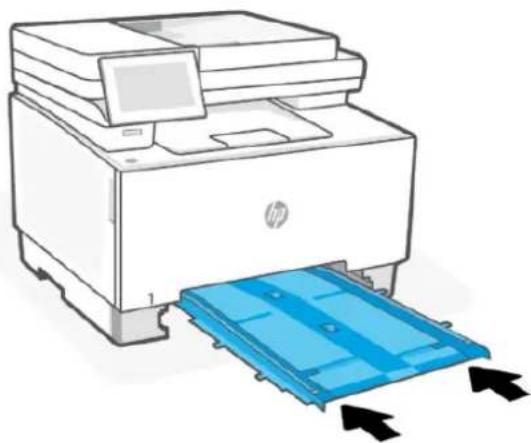 HP Color LaserJet Pro MFP 3302fdw - Suppression d'un bourrage papier dans le compartiment feuille à feuille du bac 1 - 4