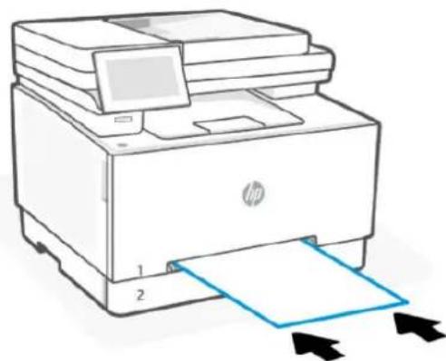 HP Color LaserJet Pro MFP 3302fdw - Chargement du papier dans le bac feuille à feuille (bac 1) - 3
