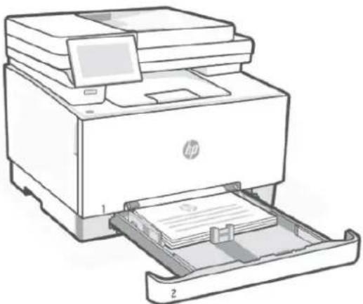HP Color LaserJet Pro MFP 3302fdw - Impression en mode paysage - 1