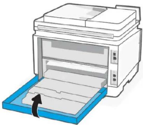 HP Color LaserJet Pro MFP 3302fdw - Élimination d'un bourrage papier à partir de la porte d'accès arrière - 3