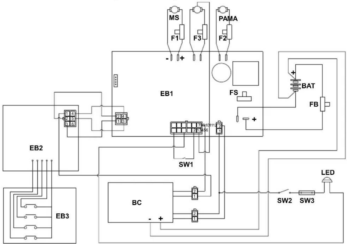 Ghibli & Wirbel ROYAL 15 E 38 - 18.1.b - Schema elettrico (versione BC) - 1