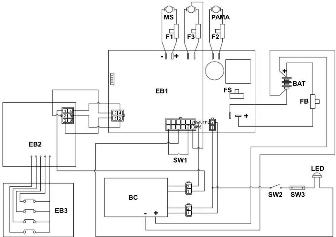 Ghibli & Wirbel ROYAL 15 E 38 - 18.1.b - Elektrická schéma (verze BC) - 1
