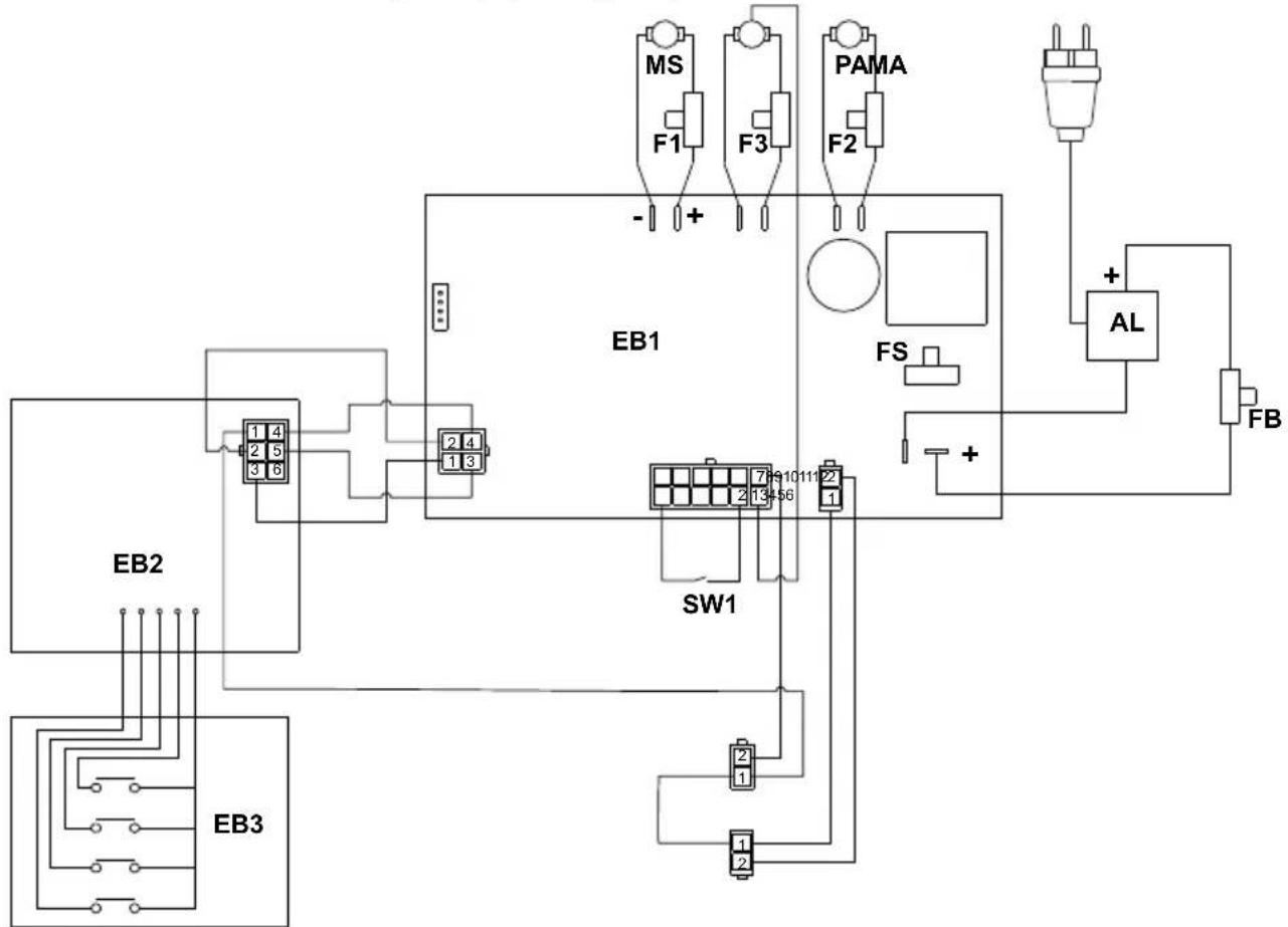 Ghibli & Wirbel ROYAL 15 M 38 BC LITHIUM PLUS - 18.1.a - Schemat elektryczny (wersja E) - 1