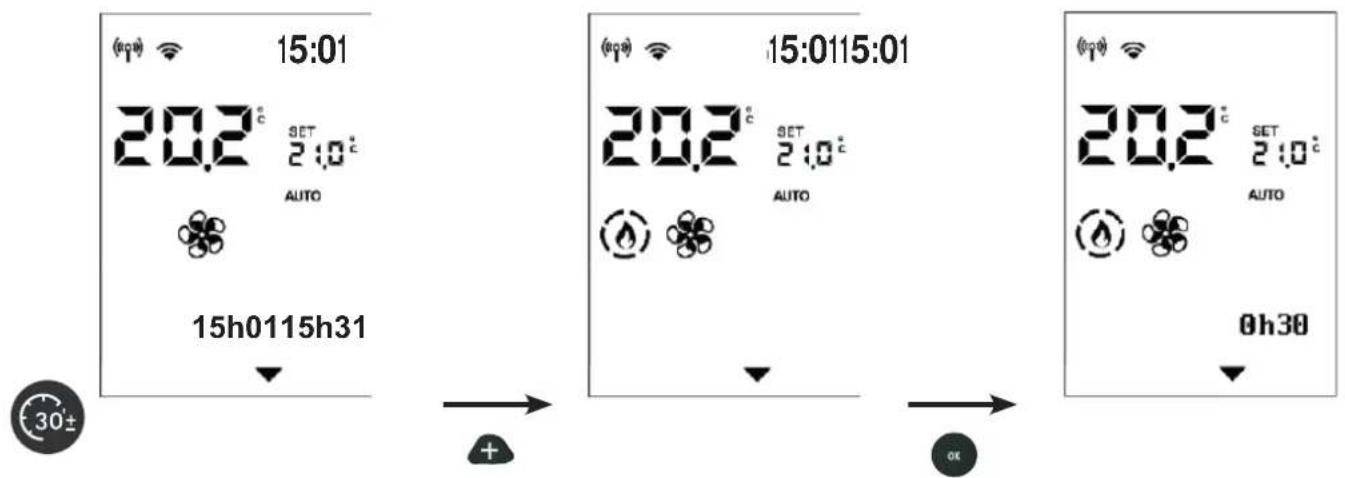 EDILKAMIN YANA 9+ EVO - Pour activer la fonction Easy Timer, appuyer sur la touche dédiée - 2