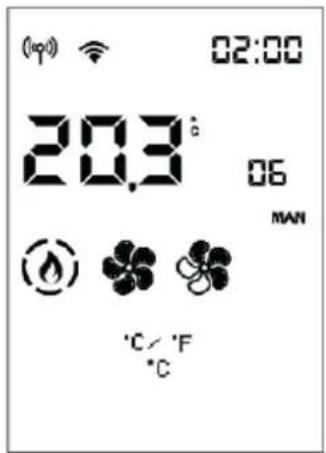 EDILKAMIN YANA 9+ EVO - - PARAMÉTRAGE °C/°F de l'échelle de température (degrés Celsius ou Fahrenheit) - 2