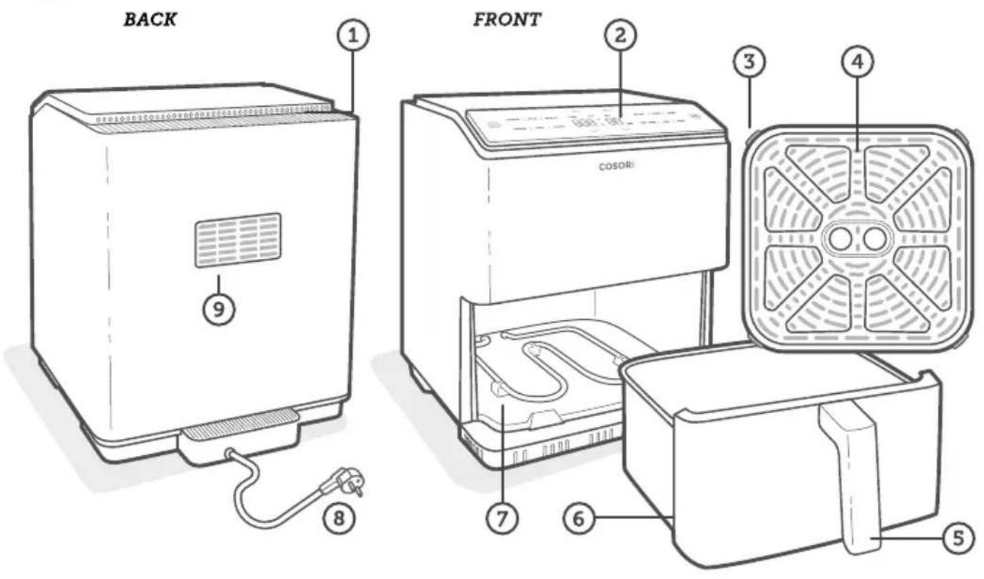 Cosori Dual Blaze Smart 6.4l - Dual Blaze™ 6.4-Litre Smart Air Fryer - 3