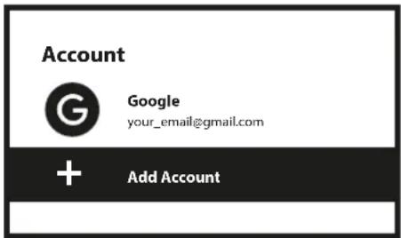 Account G Google your_email@gmail.com + Add Account