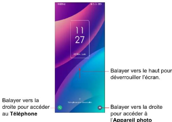 TCL 30 SE - Pour déverrouiller l'écran du téléphone - 1