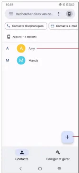TCL 406 - Consulter vos Contacts - 1