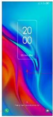 TCL 306 - Pour déverrouiller l'écran du téléphone - 1