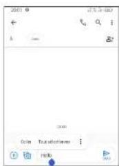 TCL 306 - Modifier le texte - 2