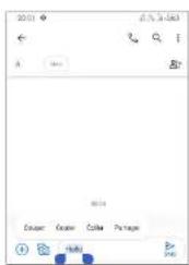 TCL 306 - Modifier le texte - 1