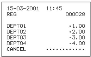 CASIO CE-310 - Annulation de tous les articles d'une transaction - 2