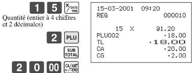 CASIO CE-310 - Opération Reçu - 1
