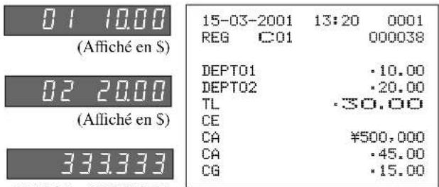 CASIO CE-310 - Opération Affichage Reçu - 1