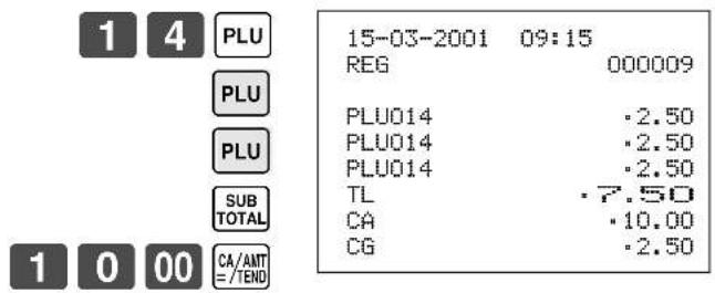 CASIO CE-310 - Opération Reçu - 1