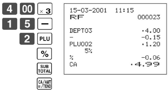 CASIO CE-310 - Opération Reçu - 1
