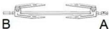 Tognana Iridea D2DFA07IRZU - Broche de rôtisserie, fourchettes et vis de fixation - 1