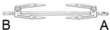Tognana Iridea D2DFA07IRCH - Broche de rôtisserie, fourchettes et vis de fixation - 1