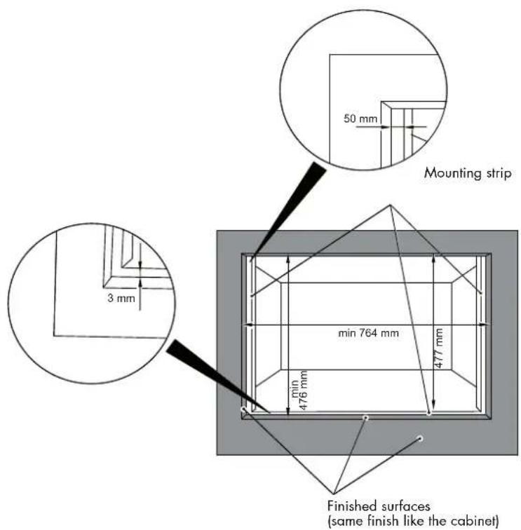 Fulgor Milano FUTMO 310 TEM - FLUSHMOUNT INSTALLATION - 1