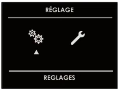 RÉGLAGE REGLAGES