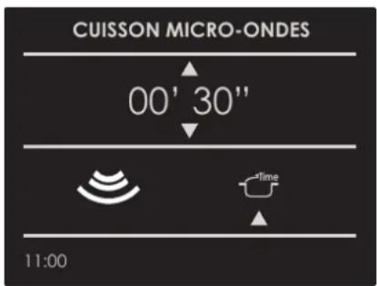 CUISSON MICRO-ONDES 00' 30'' 11:00