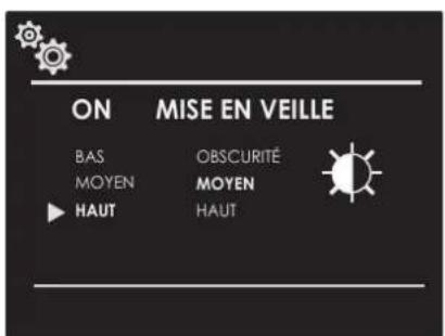 ON MISE EN VEILLE BAS OBSCURITÉ MOYEN MOYEN HAUT HAUT
