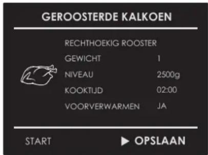 Fulgor Milano FUTMO 310 TEM - Een gepersonaliseerd recept opslaan: - 3