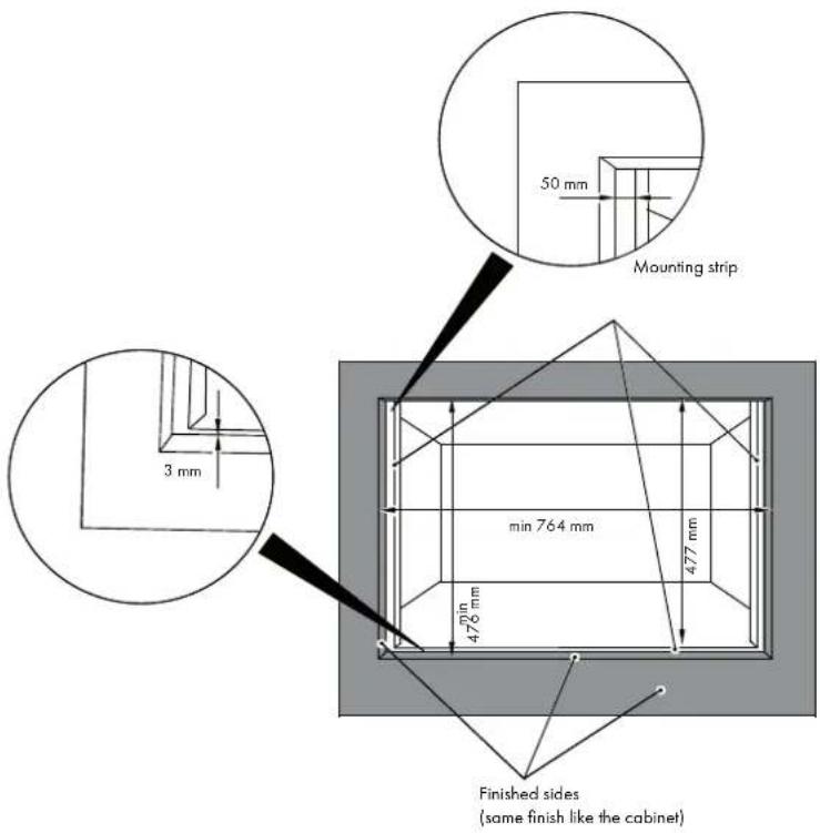 Fulgor Milano FUTSO 310 TEM - FLUSHMOUNT INSTALLATION - 1