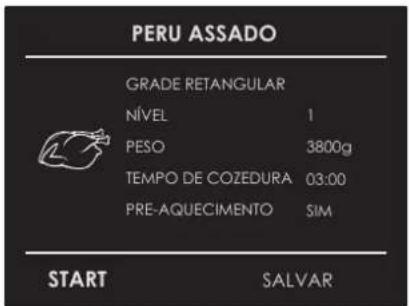 Fulgor Milano FUTSO 310 TEM - Seleccione uma receita já definida: - 1