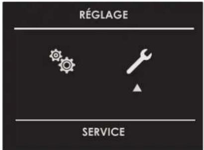 RÉGLAGE SERVICE