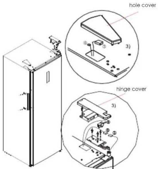 EDESA EZS-1732 NF EX - Door Right-Left Change (Optional) - 5