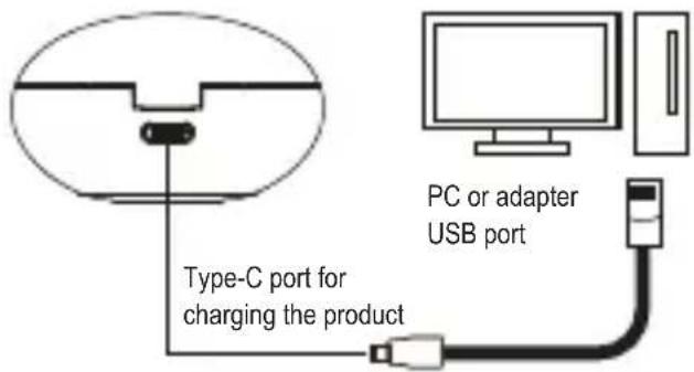 DCU Feedforward 34152045 - - Charge the earbuds: - 1