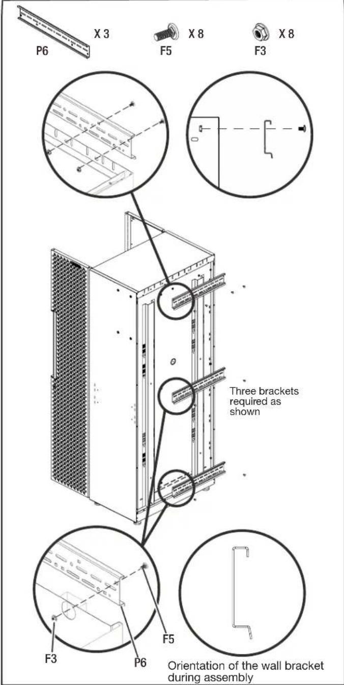 Gladiator GANF03WDMTS - Install the brackets to the tall cabinet. - 1
