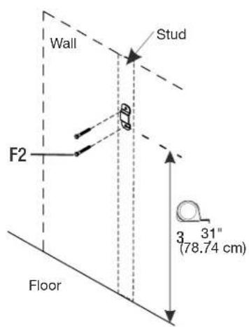 Gladiator GANF03WDMTS - 7a. Install the wall bracket. - 2