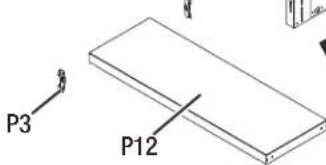 Gladiator GANF03WDMTS - 3b. Install the shelf in the wall cabinet. - 4