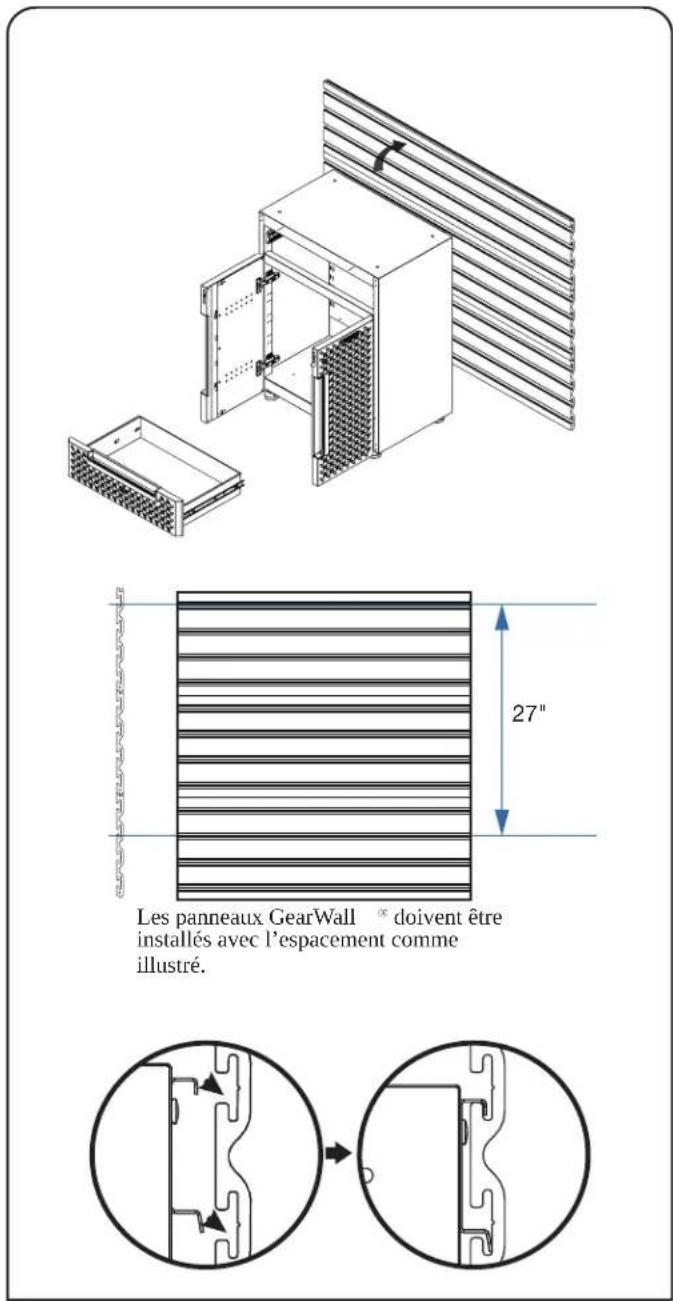 Gladiator GANF03WDMTS - Installer l'armoire du bas à 1 tiroir et 2 portes de 24 po - 1