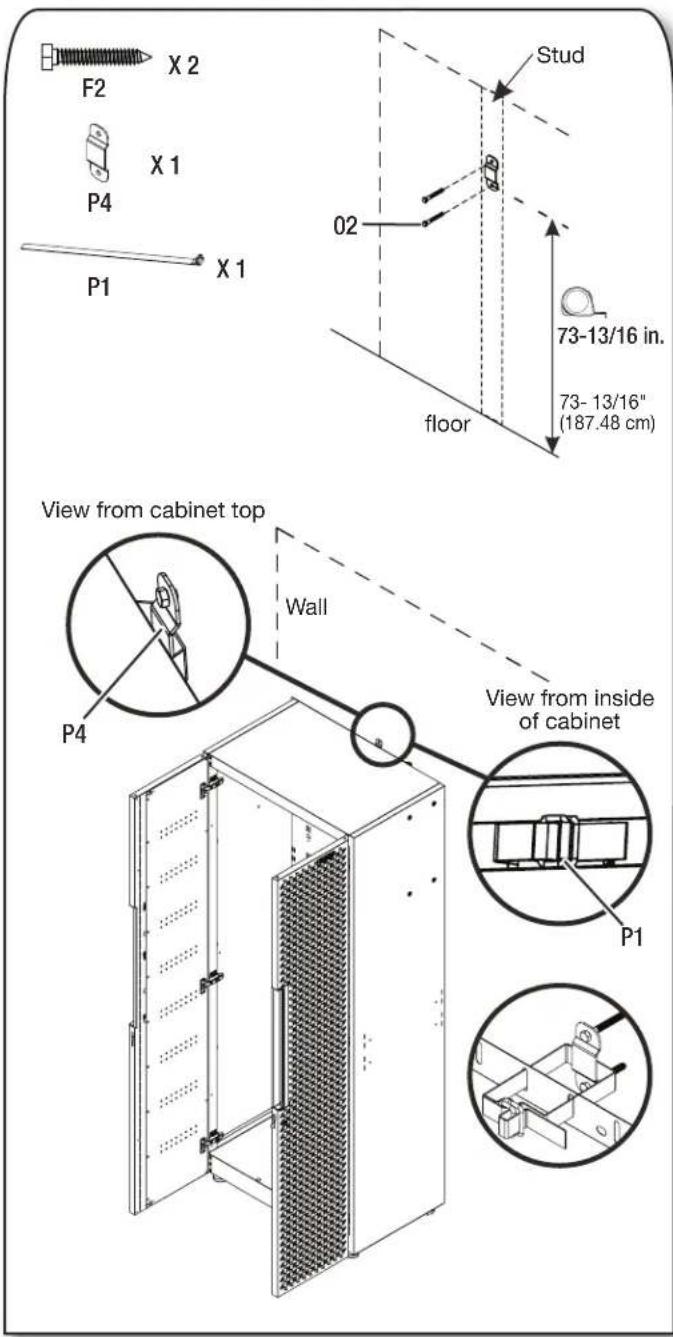 Gladiator GANF03WDMTS - Connect the Tall Cabinet to the Wall - 1