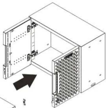 Gladiator GANF03WDMTS - 3b. Install the shelf in the wall cabinet. - 3