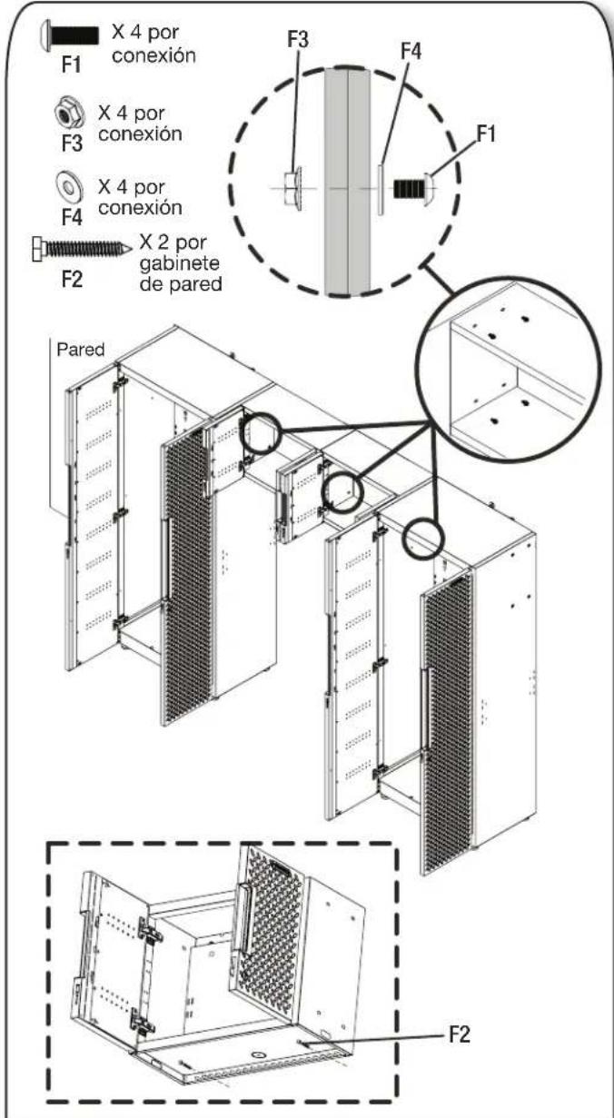 Gladiator GANF03WDMTS - Conecte los gabinetes de pared a los gabinetes contiguos - 2
