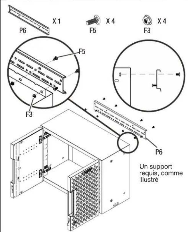 Gladiator GANF03WDMTS - Fixer le support à l'arrière et au haut de l'armoire murale. - 1