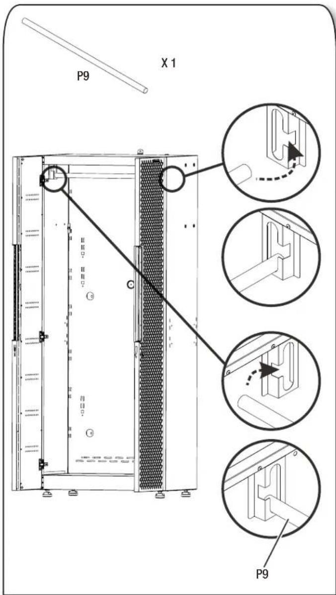 Gladiator GANF03WDMTS - Installation de la tringle dans la grande armoire - 1