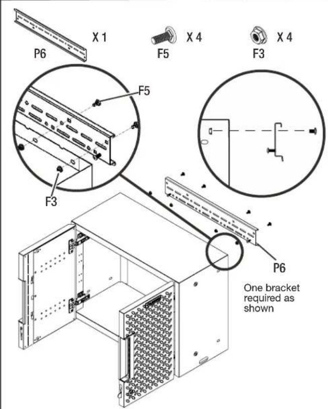 Gladiator GANF03WDMTS - Attach the bracket to the wall cabinet's back top. - 1
