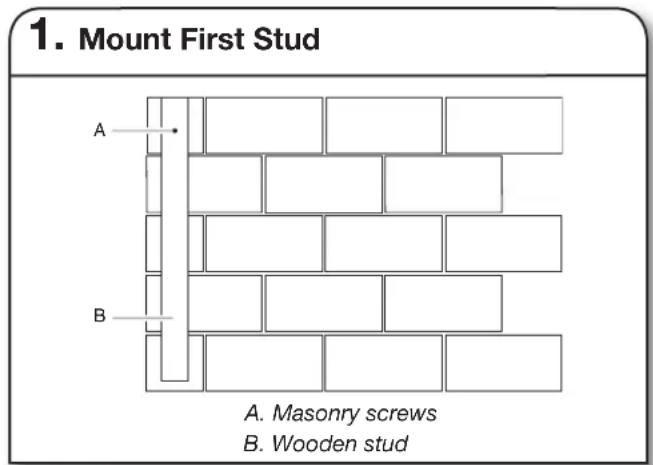 Gladiator GAWC042PZY - Masonry Block / Poured Concrete Wall - 1